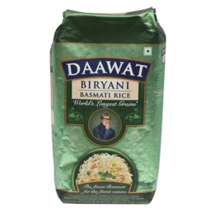Daawat Biryani Basmati Rice 1 kg Pheebs